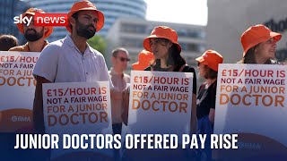 Junior doctors welcome 22 pay rise [upl. by Laurianne123]