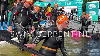 Swim Serpentine 2021  Open water swim event with 6000 swimmers [upl. by Ahtiekal]