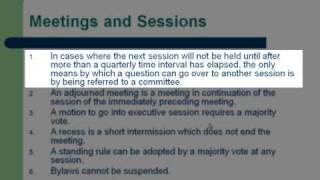 Roberts Rules of Order Meetings and Sessions 15 [upl. by Sibie965]