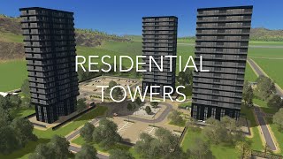 Luxury Residential Towers amp Plaza  Eden Valley 005  Cities Skylines Remastered  PS5  No Mods [upl. by O'Driscoll490]