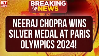 Neeraj Chopra Wins Silver Medal At Mens Javelin Final 1st Silver Medal For India  Olympics 2024 [upl. by Enyalaj]