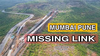 Mumbai Pune Expressway Missing Link Project  Aisas Widest Tunnel  June 2023 Progress [upl. by Philan]