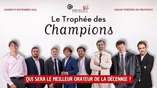 Trophée des Champions déloquence 2024 à AixenProvence [upl. by Nnalyrehs]