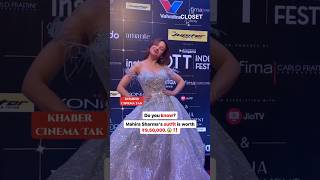 Mahira sharma beautiful white gown price। mahirasharma bollywoodnews shortsvideo [upl. by Gytle730]