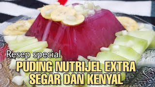 Resep agaragar nutrijell kenyal dan segar  agar agar dessert recipes [upl. by Lyret627]