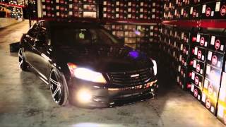 Honda Accord on 20quot Spec 1 Racing SP 8 Concave Wheels [upl. by Jehovah]