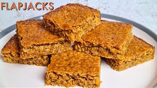 How To Make Flapjacks  Soft And Chewy Flapjacks  Golden Syrup Oat Bars [upl. by Attenoj]