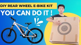 LVBU Rear Wheel Ebike Conversion Kit Installation for CassetteBuilding an Electric Bike [upl. by Kyle]