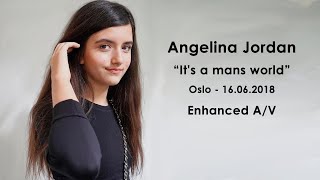 ANGELINA JORDAN12 amp Forsvarets Stabsmusikkorps quotIts a Mans Worldquot Oslo  Enhanced AV 🤩 [upl. by Triley]