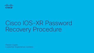 Password Recovery on IOSXR [upl. by Virgina]