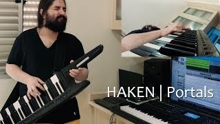 HAKEN  Portals  Roland AX1 keytar [upl. by Heyde]