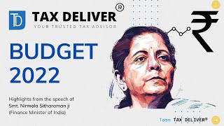 BUDGET PPT 2022  Budget Explained in Simple Language  Team TAX DELIVER®️ [upl. by Enyala691]