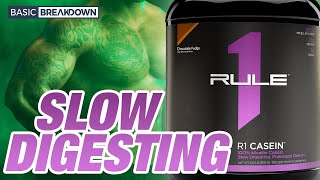 Rule 1 R1 Casein Protein Powder Supplement Review  Basic Breakdown [upl. by Bui]