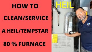 HOW TO CLELANSERVICE A HEILTEMPSTAR 80 FURNACE [upl. by Nochur700]