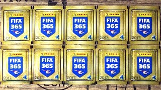 FIFA 365 STICKER COLLECTION 2017 10 BOOSTER OPENING Panini [upl. by Gasser]