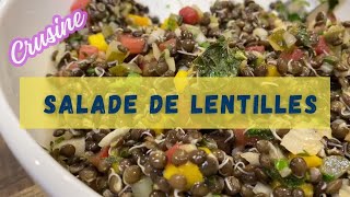 Salade de lentilles germées  une délicieuse recette pleine de saveurs et de nutriments [upl. by Grory761]