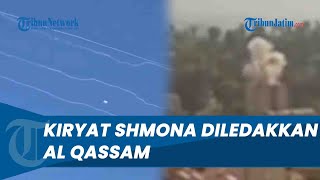 Al Qassam Balas Dendam 40 Roket Grad Diluncurkan dari Lebanon Hantam Kiryat Shmona [upl. by Newsom212]