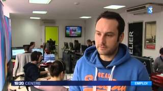 Reportage France3 Centre sur l imprimerie en ligne Easyflyer [upl. by Eelyac]