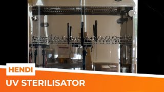 Hendi Sterilisator Handleiding  14 messen  HorecaTraders [upl. by Arod265]