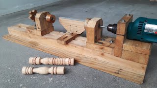 How to make Wooden Lathe [upl. by Smallman898]