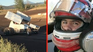 My First Time in a Sprint Car [upl. by Rojam366]