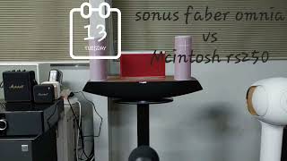 sonus faber Omnia vs Mcintosh RS250 교차비교영상 [upl. by Erdman776]