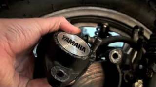 How to fix Motorcycle Brakes Pad Fluid Repair RD400 Part 1 [upl. by Selma737]