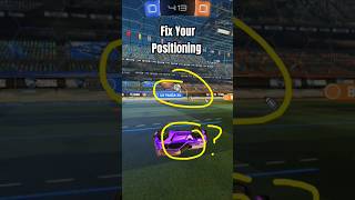 Stop being too far forward in Rocket League rocketleague shorts gaming rocketleaguetips [upl. by Ahsemak]