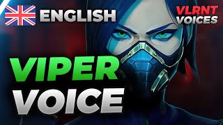 VIPER English Voice  Voice Lines  VALORANT [upl. by Godart]