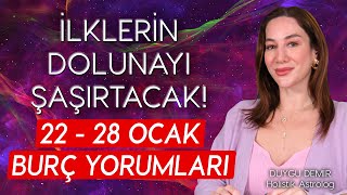 İlklerin Dolunayı Şaşırtacak  22  28 Ocak Burç Yorumları  Astroloji Gurusu [upl. by Frederique]