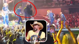 Police Take Down Jason Aldean Stage Crasher [upl. by Penelopa]