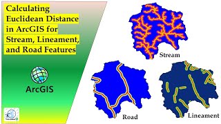 Calculating Euclidean Distances in ArcGIS  Streams Lineaments amp Roads [upl. by Ahtnama888]