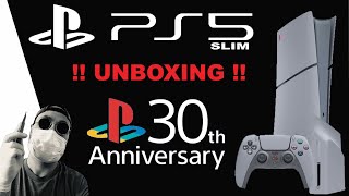 FULL🔥UNBOXING PS5 SLIM 30TH ANNIVERSARY [upl. by Nelad]