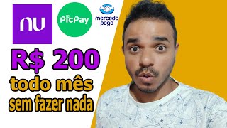 como ganhar 200 reais de renda passiva  como investir dinheiro  ganhe 200 reais sem fazer nada [upl. by Vonnie182]