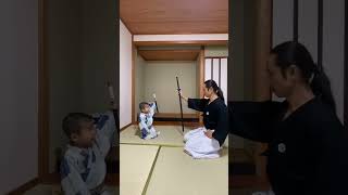 Samurai Family Trainingshogun iai samuraifamily 殺陣 武術 [upl. by Eenat373]