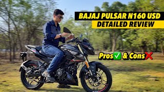 Bajaj Pulsar N 160 New Model 2024 Review  SR Motoworld [upl. by Ashling]