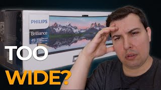 Philips 499P9H 49 Inch UltraWide Monitor Review  How Wide is Too Wide [upl. by Izmar837]