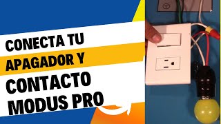 Video 294 Conexion de apagador y contacto modus pro [upl. by Hartmann]