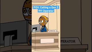 Gen Z Police Operator Be Like😅 Animation Meme shorts [upl. by Linson]