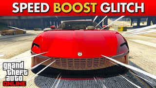 INSANE SPEED BOOST GLITCH  GTA Online Easy Guide Patched [upl. by Anujra]