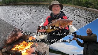 Loch Etive  wild camp  fishing  midges [upl. by Hafinah79]