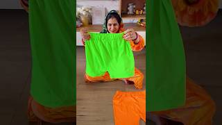 Tshirt se banaye shorts 🧡 shorts trending ytshorts viral stitching designer diycrafts [upl. by Nygem]