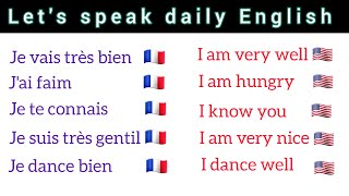 Daily English phrases to learn  Phrases Anglaise quotidienne à apprendre [upl. by Angelico]