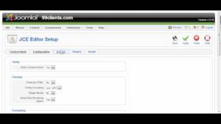 Joomla How To Installing a new text editor in Joomla 15  The JCE Editor wwwMyJoomlaCastcom [upl. by Melania]