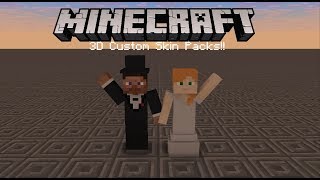 NO LONGER WORKING Minecraft PE Better Together  How to make 3D custom skin packs [upl. by Haeckel]