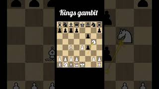 Kings gambit part 2youtubeshorts openingtraps chess chessopening chesstalkbangla [upl. by Hilel]