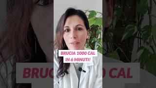 Brucia 1000 cal in 6 minuti🔥 perte nutrizione cellulite alimentazione dimagrire nutrizionista [upl. by Naitsabas]