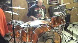 John Bonham Amber Vistalite Reissue Drum Set Solo  JOEDRUMS1 [upl. by Eenaffit]