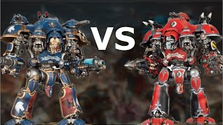 Imperial Knight Dominus  Knight Castellan vs Knight Valiant Comparison Warhammer 40000  40k [upl. by Okier106]