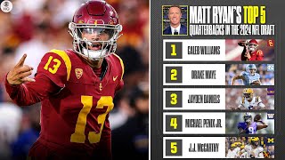 2024 NFL Draft Matt Ryans Top 5 Quarterbacks  CBS Sports [upl. by Key]